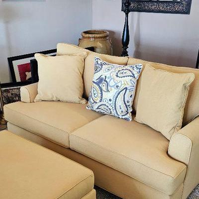 Loveseat with sofa and ottoman 