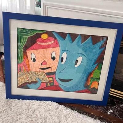 $2,500 Large silkscreen printed in over 20 colors, signed and numbered 83 out of 225 in pencil by Rodney Greenblat. Blindstamped by...
