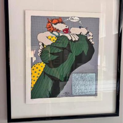 $3000.00 Markus Pierson Lichtenstein IV 2007
Serigraph on paper. 
11 x 11 inches framed