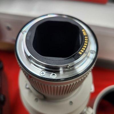 Canon 600mm f4 L IS EF Lens with Hard Case and Camo Sleeve