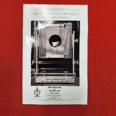 Wisner 4x5 Techinal Field Large Format Camera with Case. Lenses, Manual, Course Book and Film Cartridges