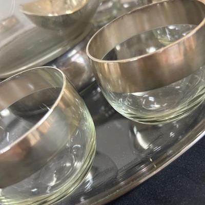 Vintage Dorothy Thorpe Punch Bowl Set