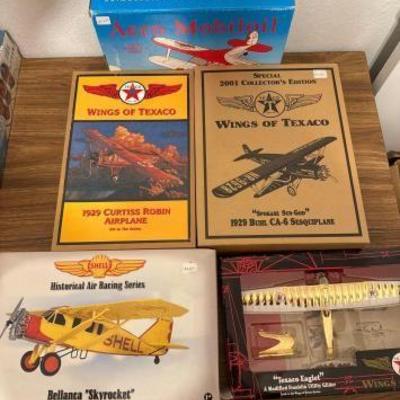 #2808 • 5 Gas and Oil Themed Model Airplanes
