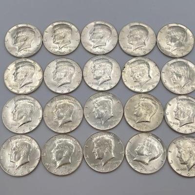 #564 • (20) 1967-1969 Kennedy Half Dollar Coins
