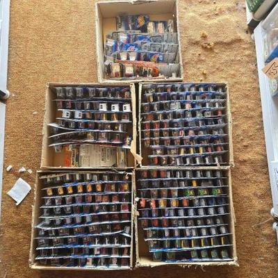 #5549 • (5) Boxes of Assorted Hot Wheels and Matchbox Toys

