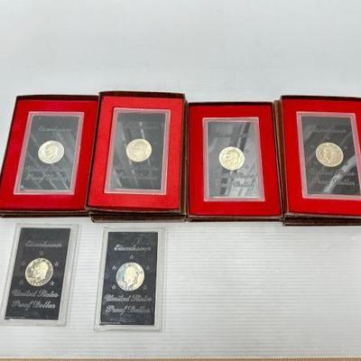 #788 • (8) 1971-1974 Eisenhower 40% Silver Proof Dollars
