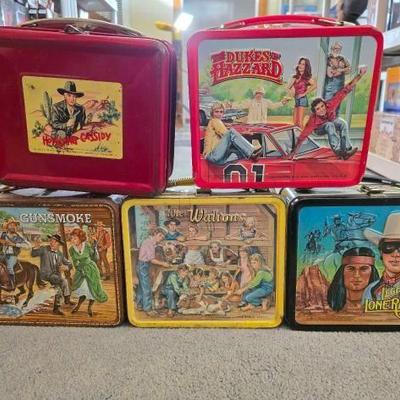 #2060 • 5 Vintage Lunchboxes
