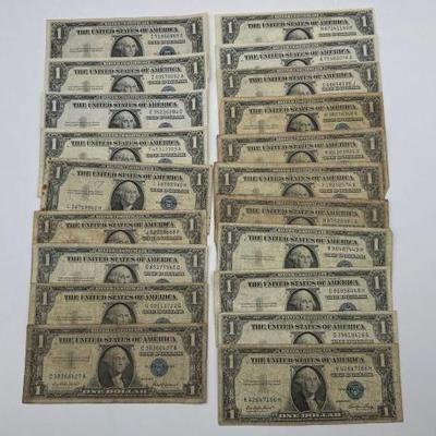 #616 • (20) $1 Silver Certificates
