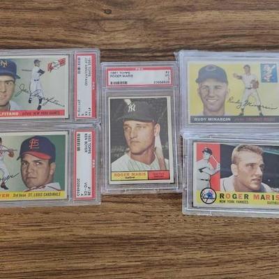 #2900 • 5 Graded Baseball Cards, 4 PSA and 1 BVG
