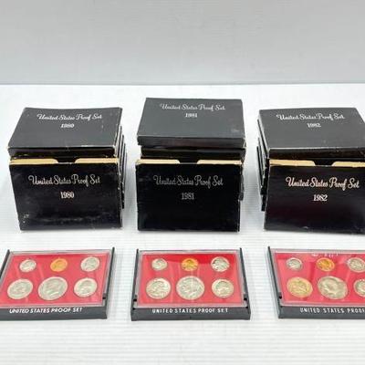 #866 • (25) 1980-1982 U.S. Proof Sets
