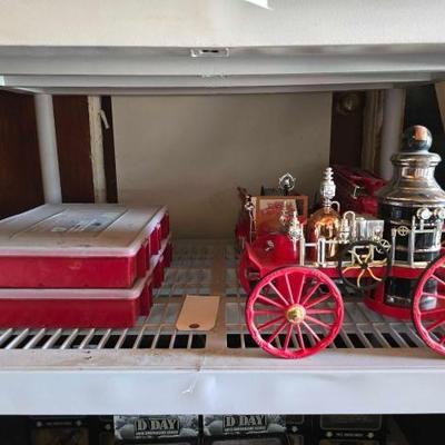 #5086 • 3 Liquid Decanters & 2 Stack- on Storage Boxes

