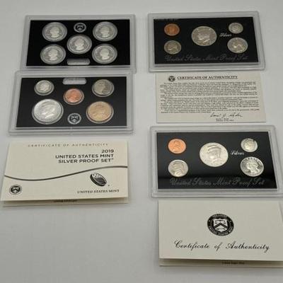 #741 • (3) U.S. Mint Silver Proof Sets
