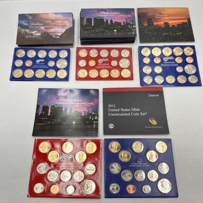 #850 • (5) 2007-2012 U.S. Uncirculated Mint Sets

