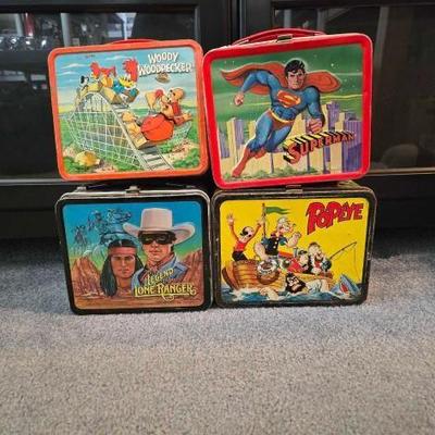 #2066 • 4 Vintage Lunchboxes
