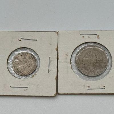 #884 • 1937 French Indo China Ten Cent & 1975 Mexico 50 Centavos Coin
