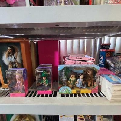 #2246 • (17) Barbie Dolls, Trading Cards, and Accessories
