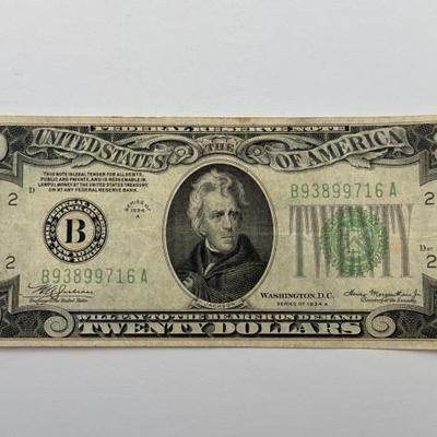 #604 • 1934 $20 U.S. Bank Note
