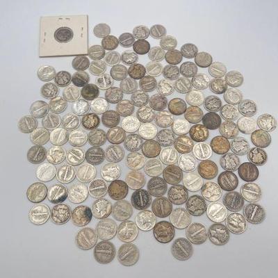 #562 • Over 100 Mercury Dimes
