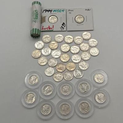 #558 • (89) Mercury Dimes
