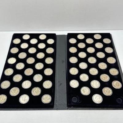 #820 • (58) 1964-2021 Kennedy Half Dollars
