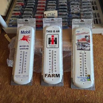 #5562 • (3) Metal Thermometers
