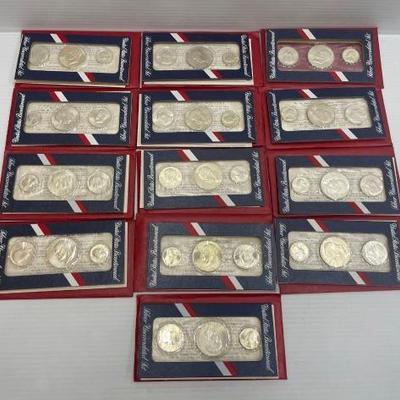 #782 • (13) 1776-1976 U.S. Bicentennial 40% Silver Uncirculated Sets
