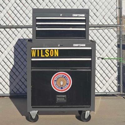 #5091 • 2 Tier Rolling Craftsman Tool Box
