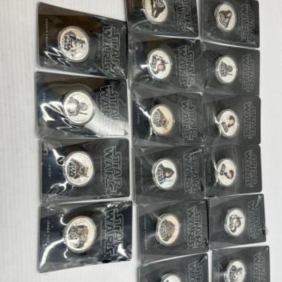 #950 • (16) Star Wars Collectible Coins
