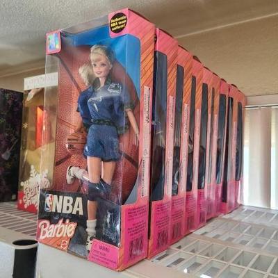 #2252 • (10) NBA Barbie Dolls
