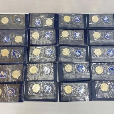 #768 • (20) 1924-1974 Eisenhower Uncirculated 40% Silver Dollars
