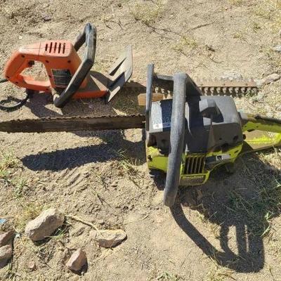 #6030 • (1) Craftsman Hedge Trimmer and (1) Poulan Chainsaw
