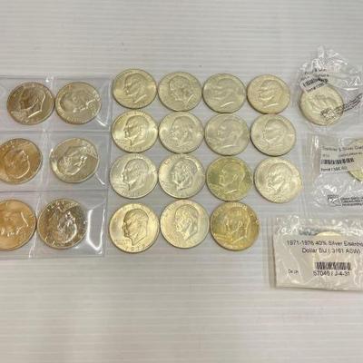 #787 • (24) 40% Eisenhower $1 Coins
