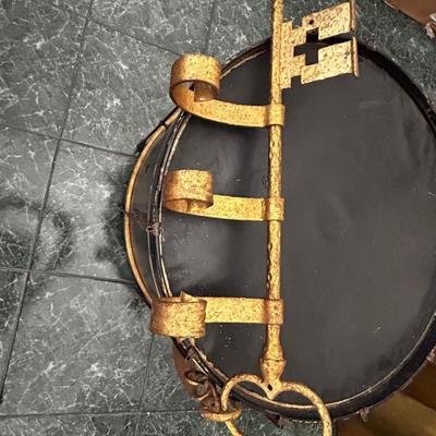 This solid brass coat rack can also double as a workout bar (HEAVY)