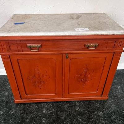 great old cabinet, marble top