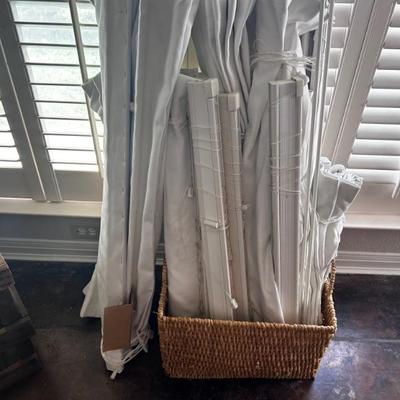 Linen Roman shades 