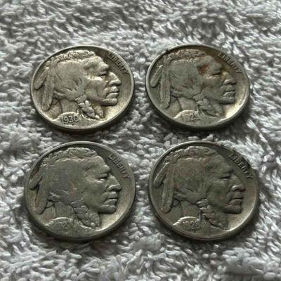 HKC305 ~ Buffalo Nickel (1927~1930 Philadelphia Mint) Lot