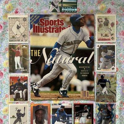 HKC331 ~ Ken Griffey Jr. Trading Card/Magazine Lot