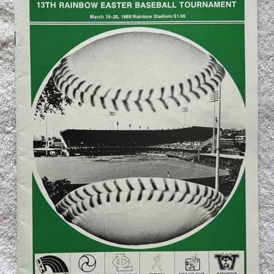 HKC335 ~ Official Program of the13th Easter Baseball Tournament - March 19-26, 1988