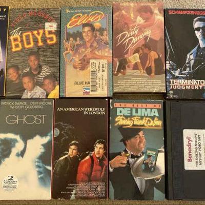 HKC034 Lot of Vintage VHS & Beta Movies