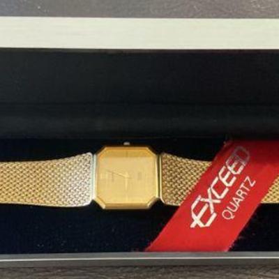HKC038 Gold Tone Citizen Exceed Quartz Watch