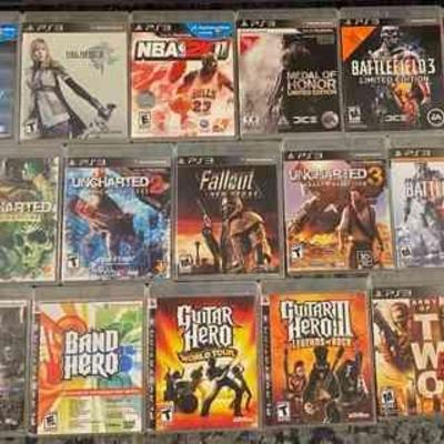HKC010 - Huge Lot of PS3 Video Games & a Couple of XBOX 360 Games
