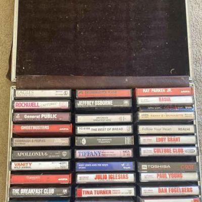 HKC029 Vintage 1980s Music Cassettes w/Case