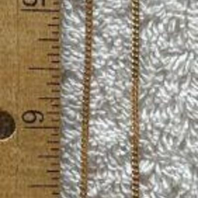 HKC327 ~ 16" BHD 18k Gold Necklace