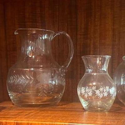 KKF183 Glass Vases And Pitchers