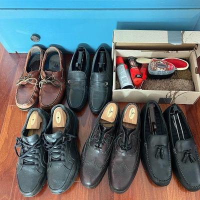 KKF107- Mens Dress Shoes & Shoe Polish Kit