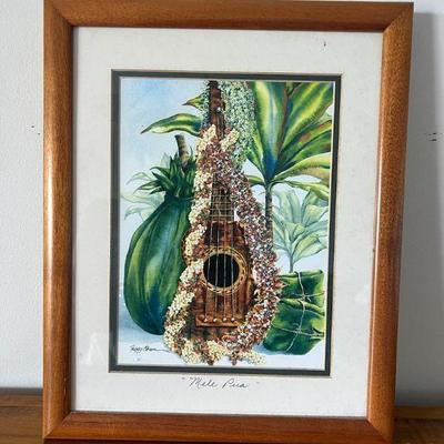 KKF042- Framed Print Titled Mele Pua By Peggy Chun 