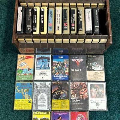 WWW210- Vintage 8-track Cartridges And Cassette Tapes SEE SPECIAL PICK UP INFO IN DESCRIPTION