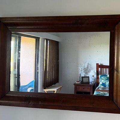 KKF029- Large Wooden Framed Mirror 