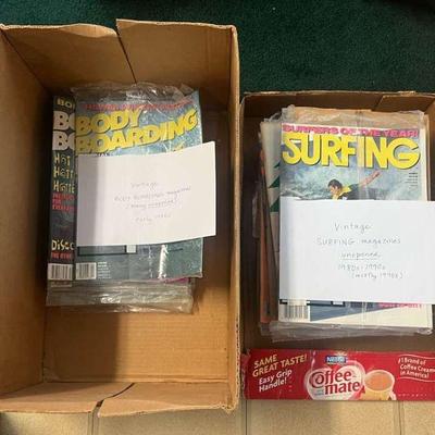 WWW212 Crazy Find! Vtg. New 90’s Surf & Body Board Magazines