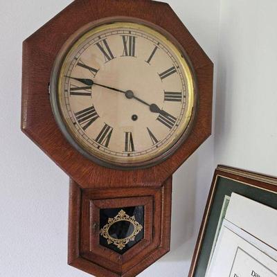 KKF034-Antique Ansonia Clock Co. Wall Clock